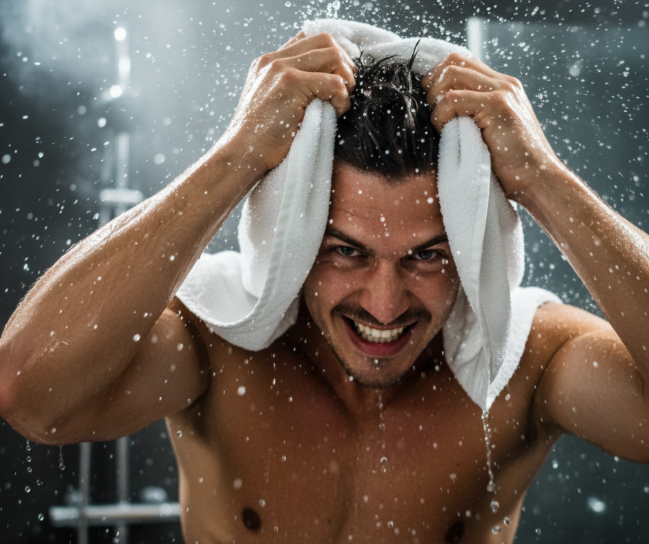 aggressive towel drying