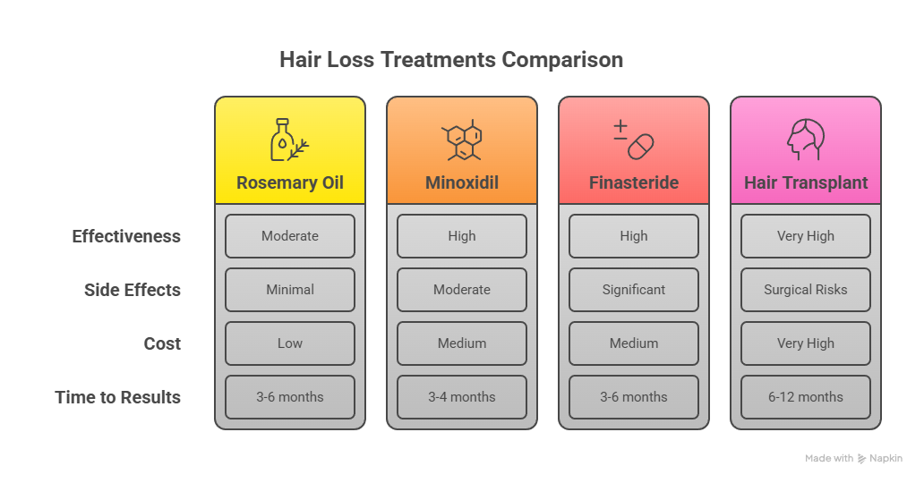 Rosemary Oil vs. Other Hair Growth Treatments