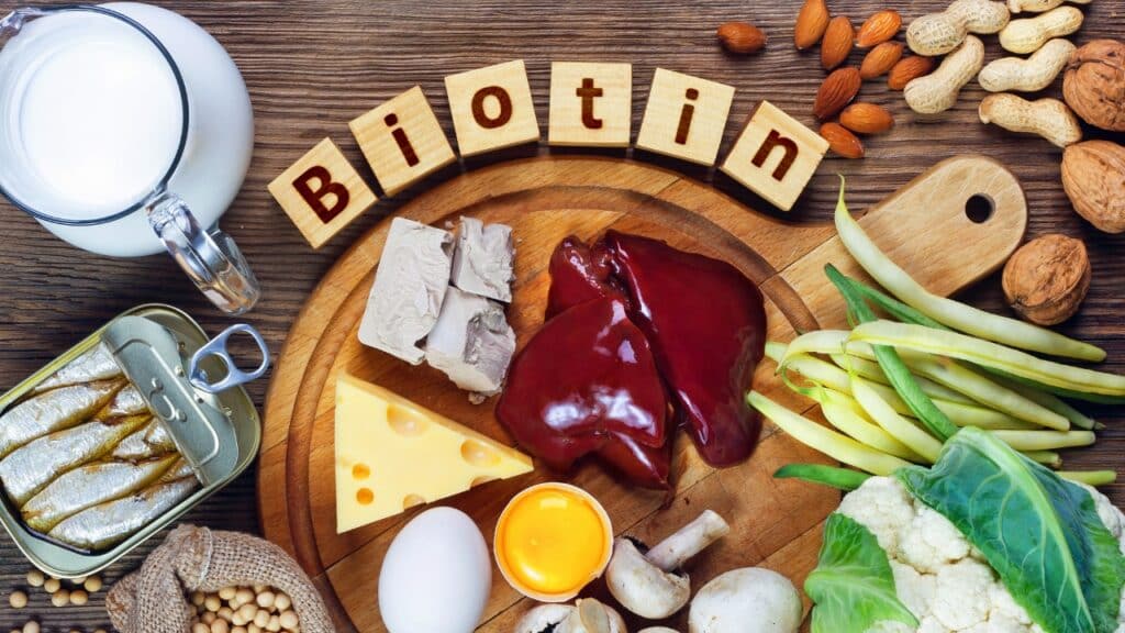 hair healthy food full of biotin
