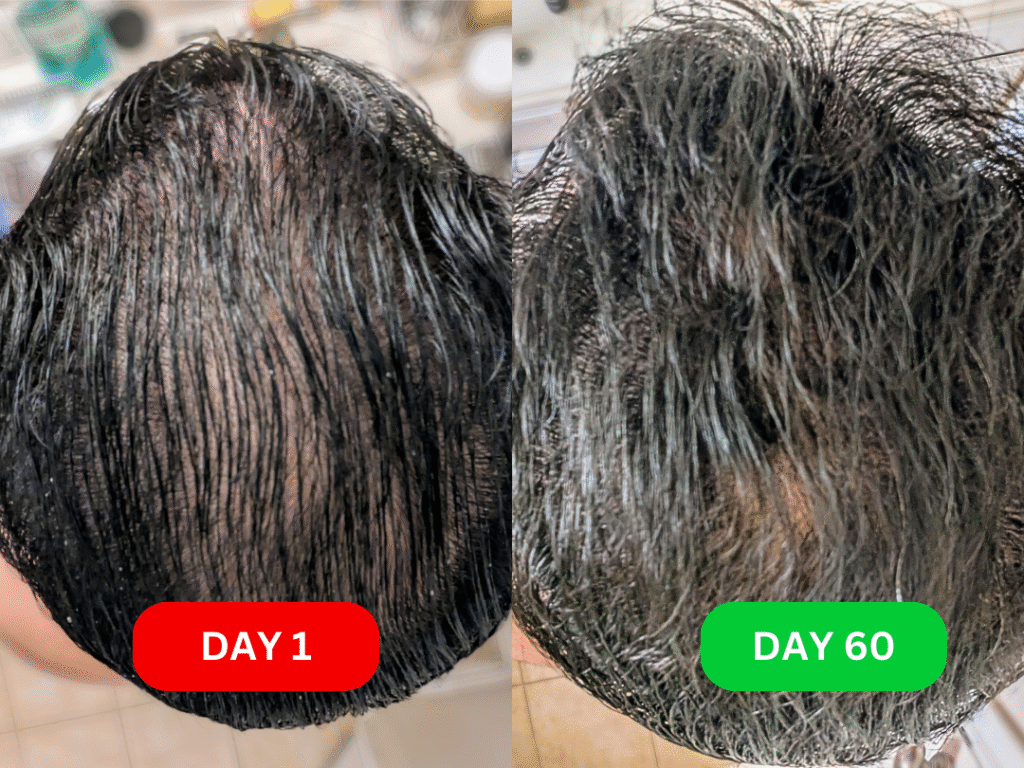 Founder's before & after 60 days