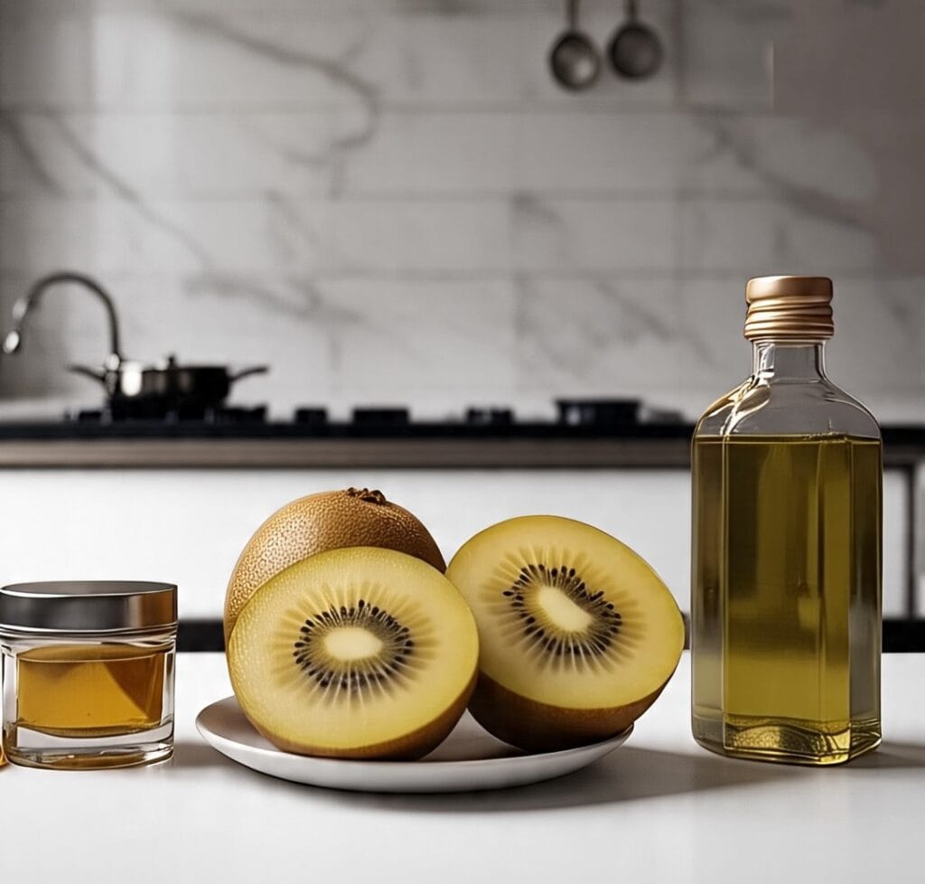 golden kiwi hair mask ingredients laid